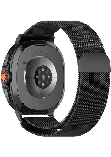 Samsung Galaxy Watch 8 40MM 44MM Classic 46MM ile Uyumlu Kordon Mıknatıslı Metal Hasır