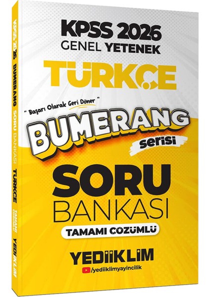 2026 Kpss Gygk Bumerang Serisi Tüm Dersler Çözümlü Soru Bankası-Atölye Serisi Video Ders Notları