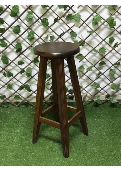 Ceviz Renk Bar Tabure-Gürgen Tabure-Masif Tabure(70 cm ) fiyatları