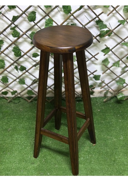 Ceviz Renk Bar Tabure-Ahşap Tabure-Masif Tabure(80 cm ) fiyatları