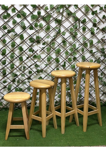 Naturel Ahşap Bar Taburesi-Gürgen Tabure-Masif Tabure( 60 cm ) fırsatları