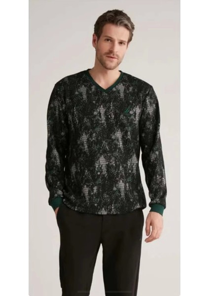 Nautıca M627 Erkek Uzun Kollu V Yaka Pijama Takımı fiyatları