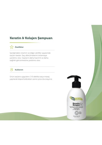 Keratin Kolajen Besleyici Şampuan