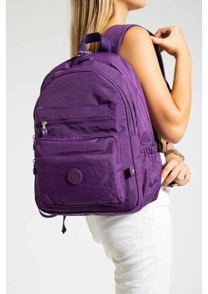 Unisex Okul Çantası Su Itici Hafif Klinkır Kumaş Günlük Sırt Çantası 40*30 cm Lise Ortaokul Çantası