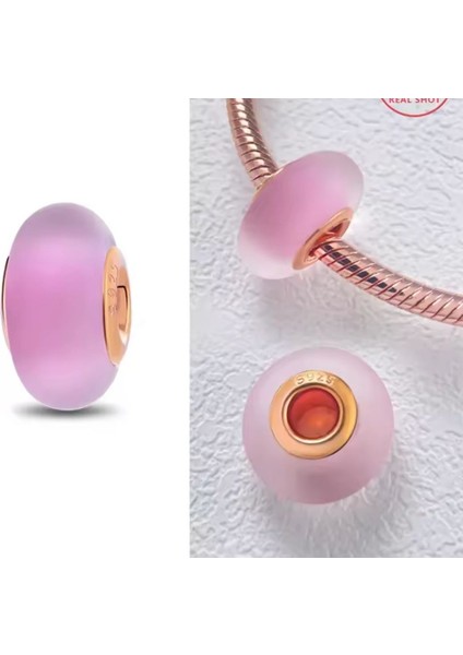 Mat Pembe Murano Cam Charm fiyatları