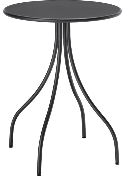 Tanebro Yan Sehpa 46 cm Çap Antrasit Çelik Ayak ve Tabla