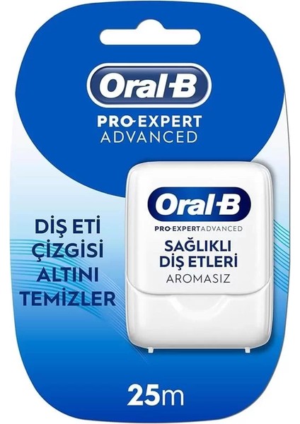 Pro-Expert Gelişmiş Mumlu Diş Ipi - Sağlıklı Diş Etleri - 25 M