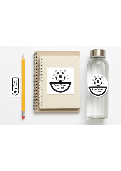 118 Adet Kişiye Özel Okul Etiketi | Kalem Defter Kitap Için Isim Yazılabilir Sticker Seti Model:10 fiyatları