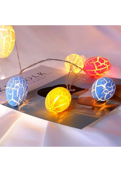 10&apos;lu Renkli Yumurta Şeklinde Dekoratif Dolama LED Aydınlatma (4767) - VSR1142-1562 modelleri