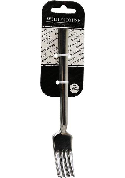 6 Parça Eko Çubuk Sade Metal Tatlı Çatal 2mm (4767) - VSR7716-9000