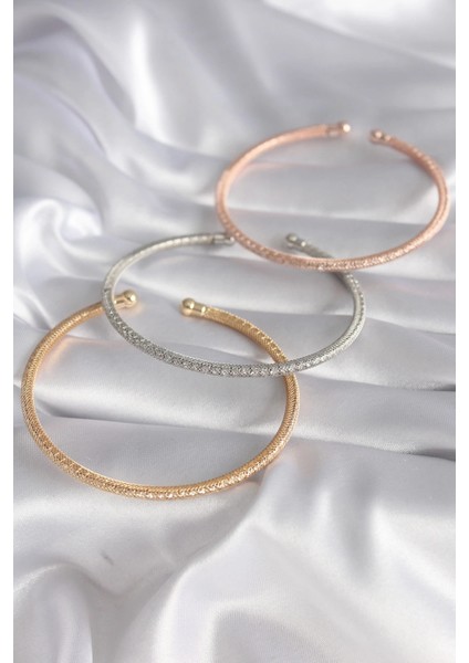 Pirinç Mix Renk Hasır Model Zirkon Taş Detay Kadın Bileklik Seti fiyatları