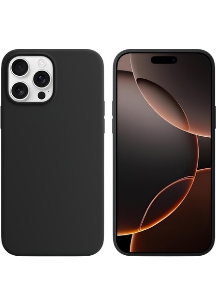 Apple iPhone 16 Pro 6.3'' Liquit Lansman Silikon Siyah