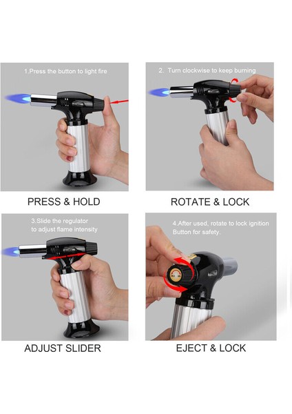 Torch Pürmüz Çakmak Dolduralabilir Profesyonel Metal Gövde (4767) - VSR2848-7667 fırsatları