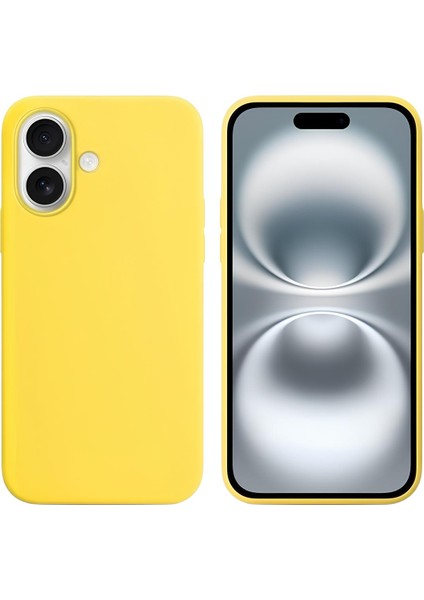 Apple iPhone 16 Plus 6.7'' Liquit Lansman Silikon Sarı