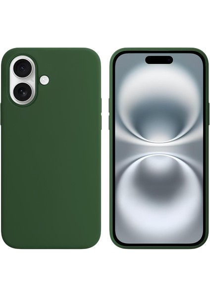 Apple iPhone 16 Plus 6.7'' Liquit Lansman Silikon Koyu Yeşil