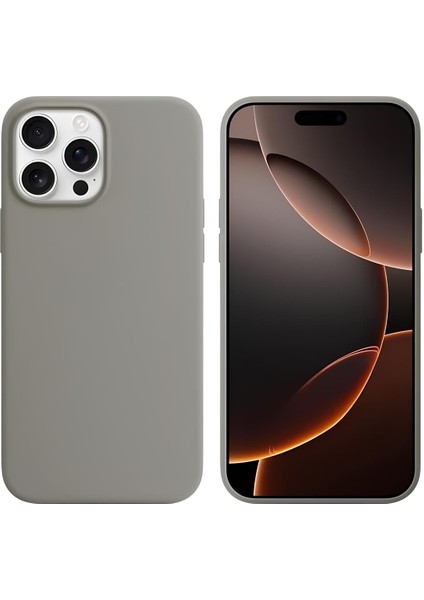 Apple iPhone 16 Pro 6.3'' Liquit Lansman Silikon Gri