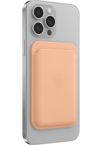 iPhone 16 Plus Pocka Magsafe Cüzdan Peachy Beige
