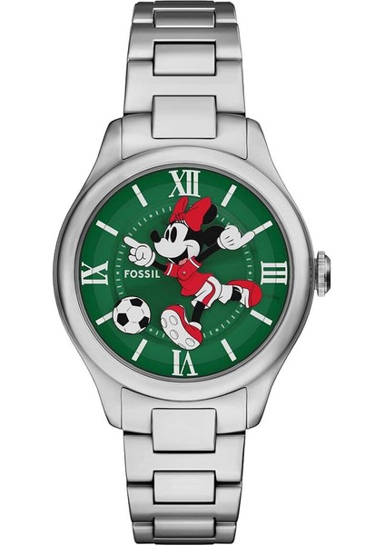 FLE1201 Disney x Fossil Limited-Edition Minnie Mouse Soccer Kadın Kol Saati