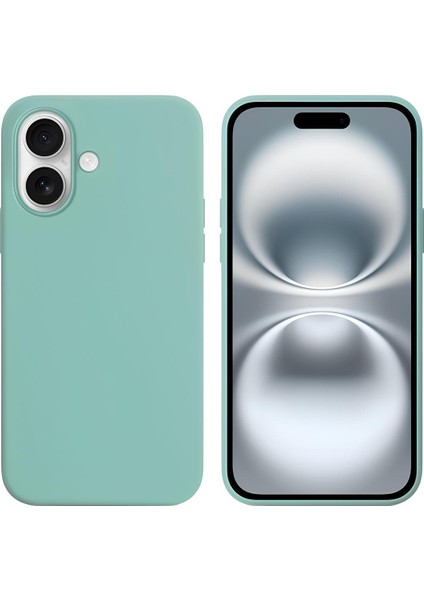 Apple iPhone 16 Plus 6.7'' Liquit Lansman Silikon Turkuaz