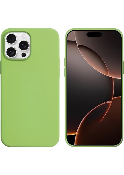 Apple iPhone 16 Pro 6.3'' Liquit Lansman Silikon Yeşil