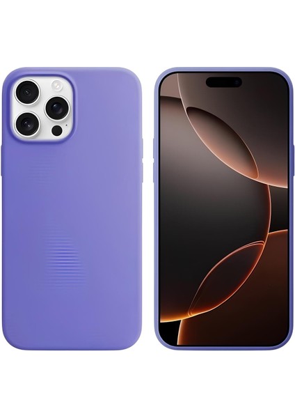 Apple iPhone 16 Pro 6.3'' Liquit Lansman Silikon Lila