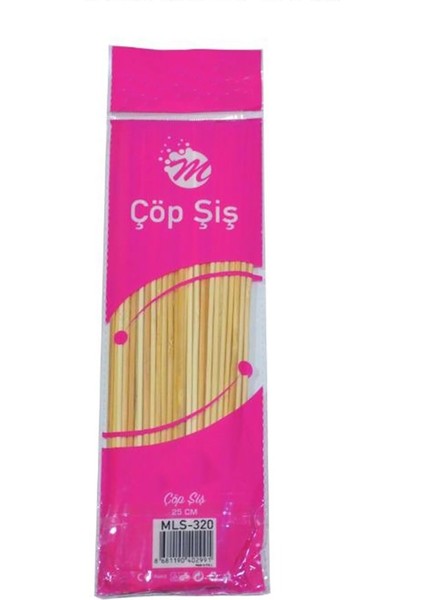 Çöp Şiş 25CM 4 PAKET400 Adet