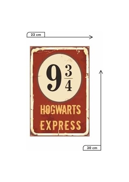 Hogwarts Express Retro Vintage DRTR0106 Ahşap Mdf Tablo modelleri