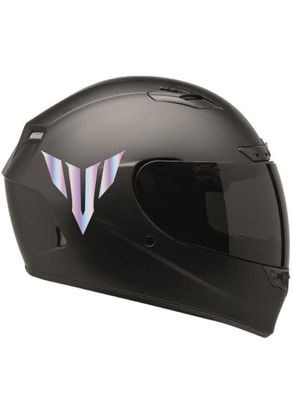 Yamaha mt Işaretli Hologram Motosiklet Kask Sticker Etiket Modeli