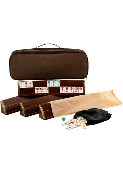 Oval Okey Takımı - 1. Sınıf Masif Doğal Ahşap Okey Seti