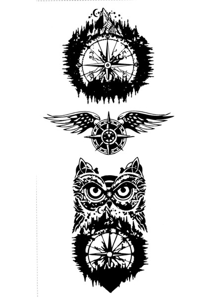 Pusula Geçici Vücut Dövmesi