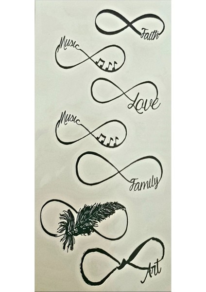 Sonsuzluk Geçici Dövme