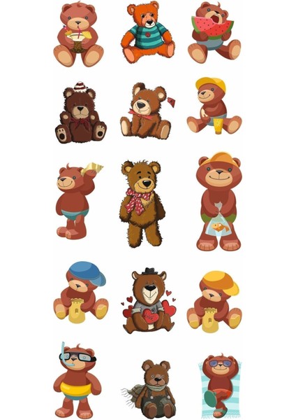 Sevimli Ayı Geçici Vücut Dövmesi