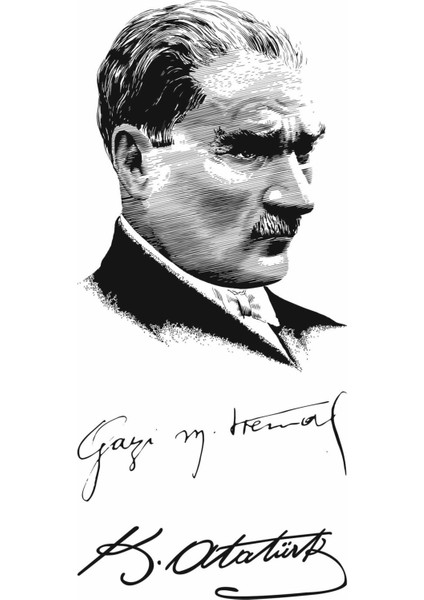 Gazi Mustafa Kemal Atatürk Geçici Vücut Dövmesi