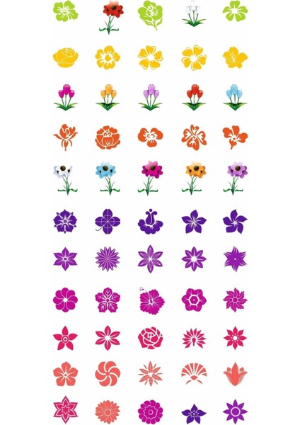 Minimal Çiçek Geçici Vücut Dövmesi