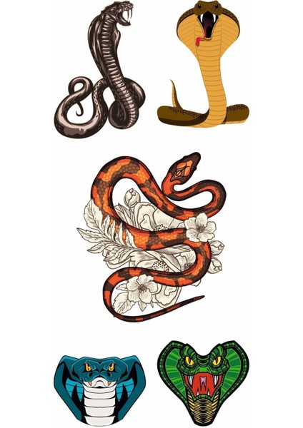 Yılan Geçici Vücut Dövmesi