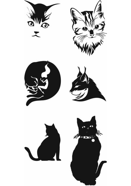 Kedi Geçici Vücut Dövmesi