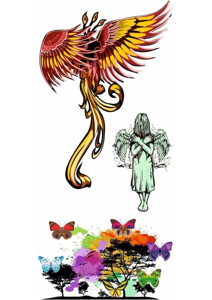 Şans Uçuşu Geçici Vücut Dövmesi