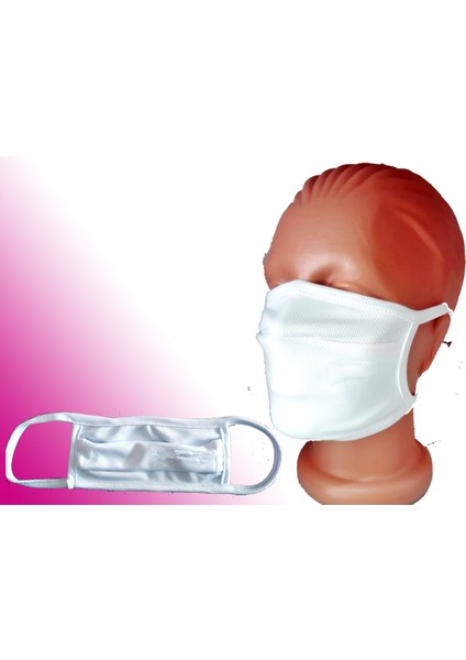 Yıkanabilir Çift Katlı Çok Amaçlı Kumaş Maske 6 Adet
