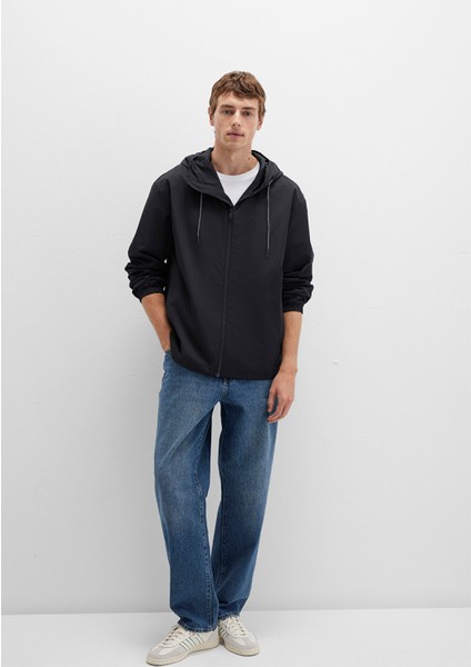 Kapüşonlu Siyah Mont 0110641-71379 fırsatları