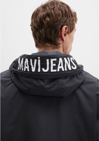 Kapüşonlu Siyah Mont 0110641-71379