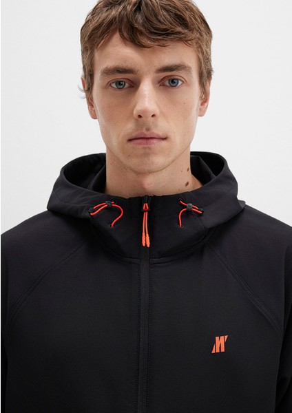 Kapüşonlu Siyah Ceket 0110610-71379