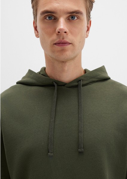 Kapüşonlu Haki Sweatshirt 0S10417-71545 indirimleri