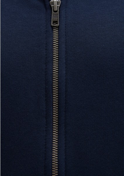 Bisiklet Yaka Lacivert Sweatshirt 0S10423-70490