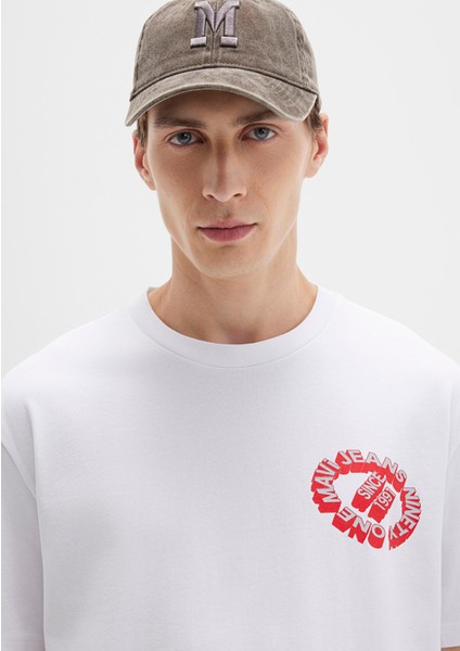 Mavi Jeans Baskılı Beyaz Tişört 0612898-620 indirimleri