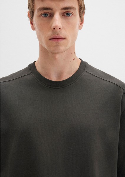 Bisiklet Yaka Gri Basic Tişört 0612909-70090 indirimleri