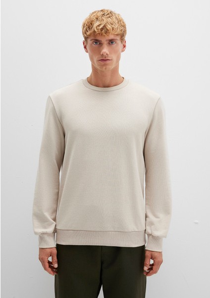 Bisiklet Yaka Bej Sweatshirt 0S10457-35111 fırsatları