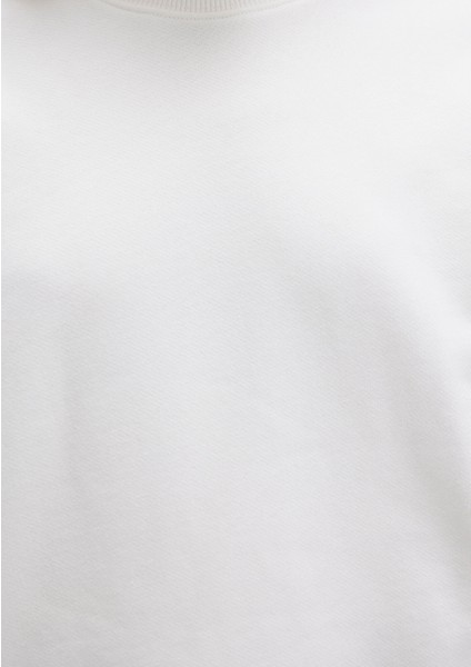 Bisiklet Yaka Ekru Sweatshirt 1S10358-70057
