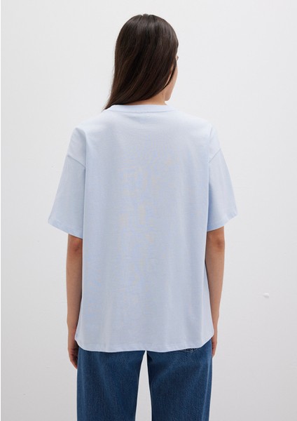 Mavi Logo Baskılı Mavi Tişört 1600843-70717 indirimleri