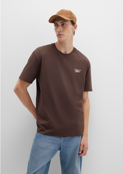 Mavi Baskılı Kahverengi Tişört 0612840-88067 fiyatları