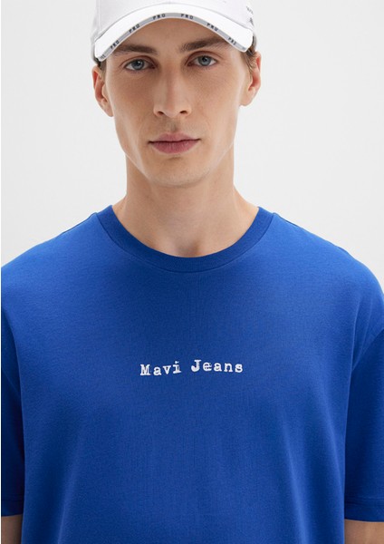 Mavi Jeans Baskılı Mavi Tişört 0612899-70907